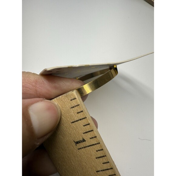 Occasionally Made Maternity Due In March Gold Tone Cuff Bracelet New - Picture 4 of 5